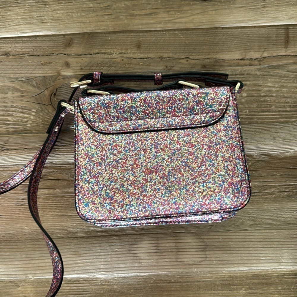 Kate Spade Little Girls GLITTER purse with crossbody strap. - Picture 7 of 10